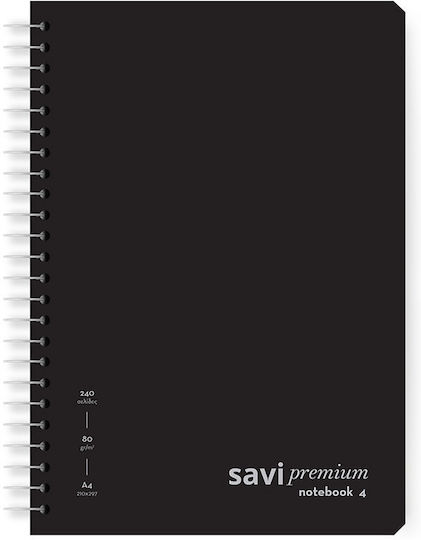 The Penwest Company Spiral Notebook Ruled A4 Blue 1pcs