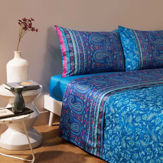 Bassetti Granfoulard Σετ Υπέρδιπλο 4τμχ 250x280εκ. Μπλε