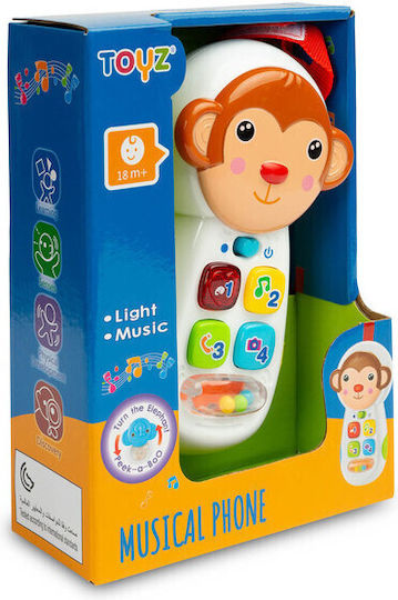 Toyz Играчка телефон Телефон Маймуна с музика и звуци за 18++ месеца