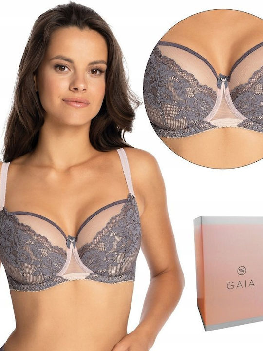 Gaia Bra Underwire Gray