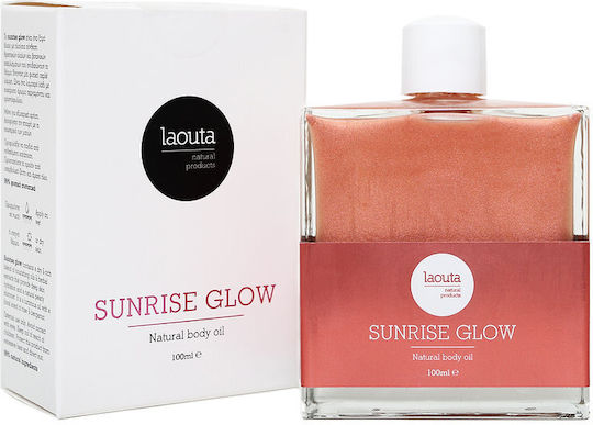 Laouta Natural Products Sunrise Ξηρό Έλαιο Τριαντάφυλλου με Λάμψη 100ml