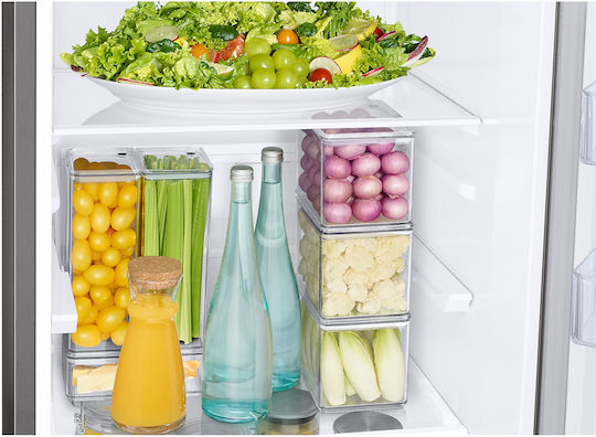Samsung Ψυγειοκαταψύκτης 344lt NoFrost Υ185.3xΠ59.5xΒ65.8εκ. Inox RB34C671DSA/EF