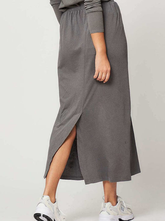 American Vintage Midi Rock in Gray Farbe