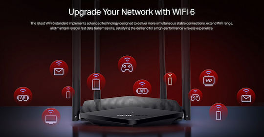 Mercusys MR60X v2 Drahtlos Router Wi‑Fi 5 mit 2 Anschlüssen Gigabit Ethernet