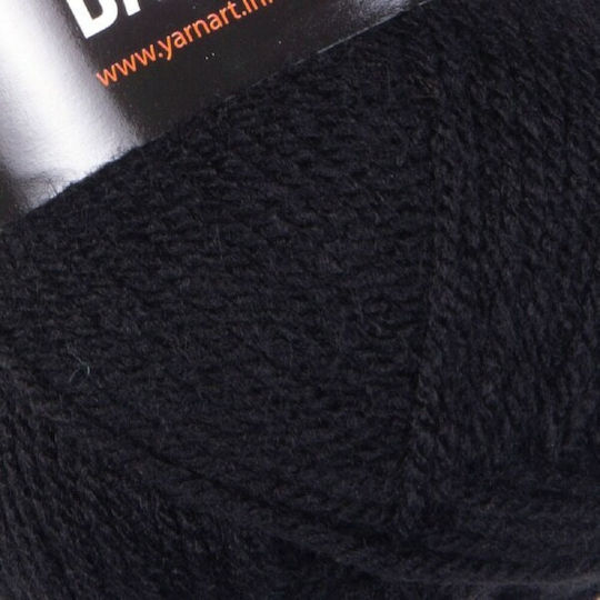 Acrilyc Knitting Yarn Yarn art Black 50gr