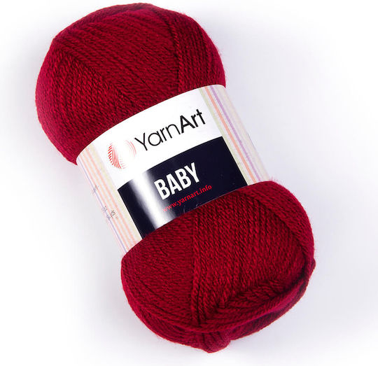 YarnArt Acrilyc Knitting Yarn Baby Red 150m 50gr