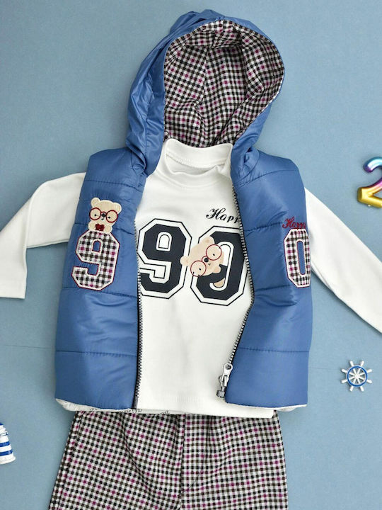 Kinder-Set mit Hose & Jacke Winter 3Stück Weiß
