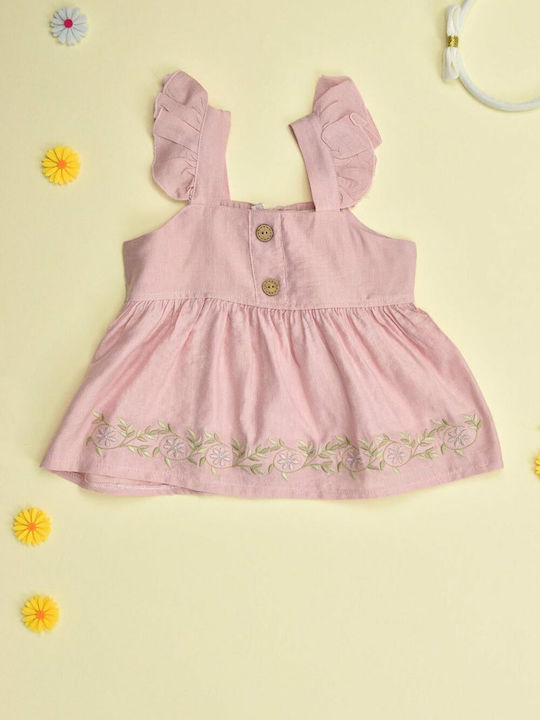 Kinder-Set mit Hose Sommer 2Stück Rosa