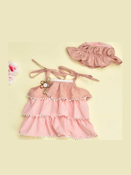 Kinder-Set mit Hose Sommer 2Stück Rosa