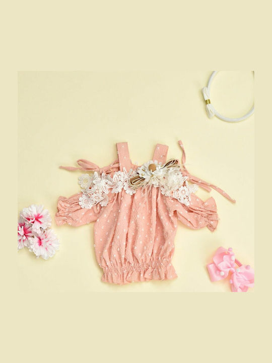 Kinder-Set mit Hose Sommer 2Stück Rosa