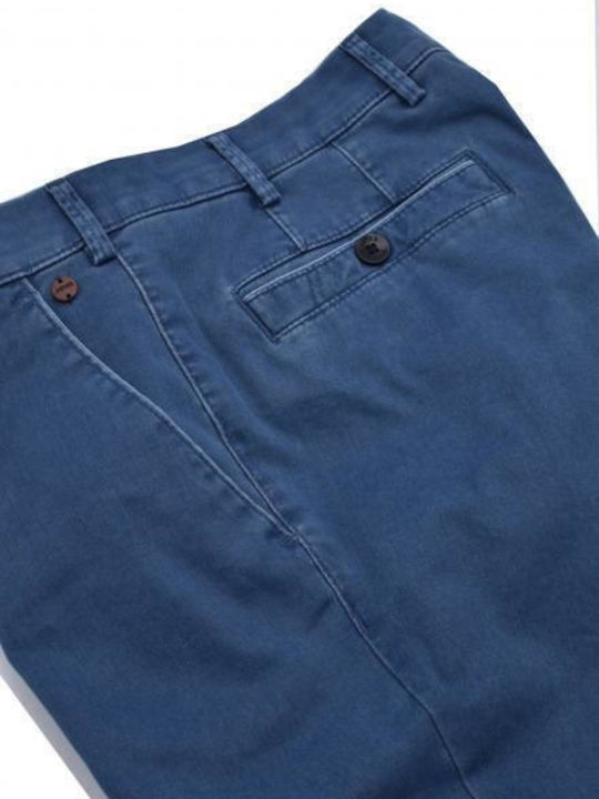 Meyer Hosen Herrenhose Chino Blau