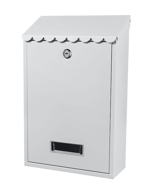 Cutie Poștală pentru Bloc Inox în Culoarea Alb 40x40x40cm