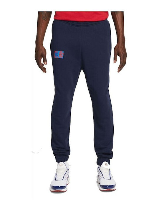 Nike Men's Sweatpants with Rubber Navy Blue