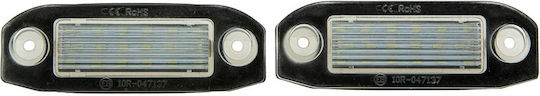 NTY License Plate Lights LED Volvo C30 S40 XC 60 S60 XC 70 XC 90
