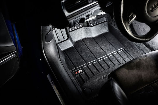 Frogum Set of Front and Rear Mats 4pcs Tray Type for Mitsubishi L200 2019 Black