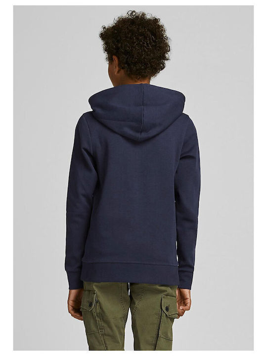 Kids Sweatshirt with Hood and Pockets Navy Blue