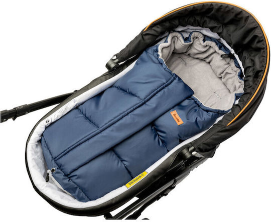 Sensillo Combi Sac de picioare pentru cărucior Impermeabil Albastru cu căptușeală Fleece 100x45εκ.