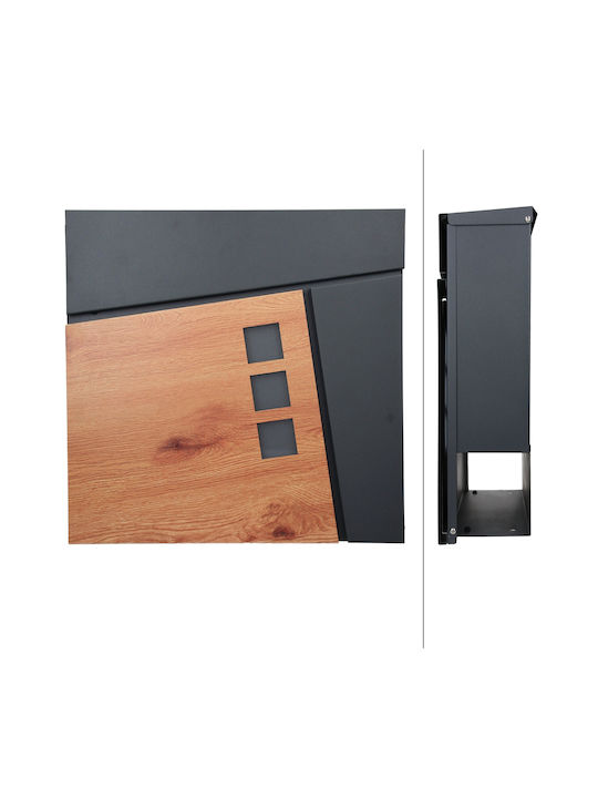 ML-Design Γραμματοκιβώτιο Inox σε Γκρι Χρώμα 37x36.5x11cm ML-Design Γραμματοκιβώτιο Inox σε Γκρι Χρώμα 37x36.5x11cm