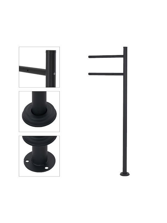 ML-Design Γραμματοκιβώτιο Μεταλλικό σε Μαύρο Χρώμα 37x36.5x11cm