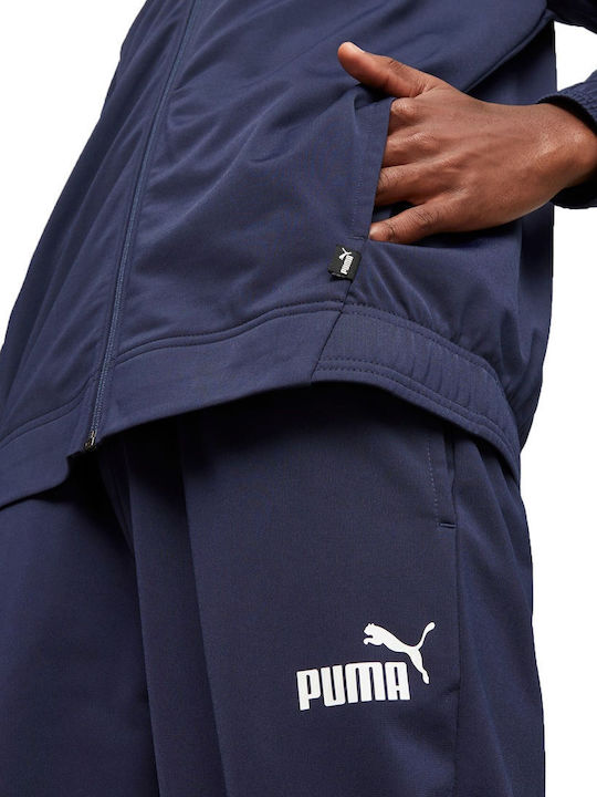 Poly Tracksuit Glossy Navy Blue
