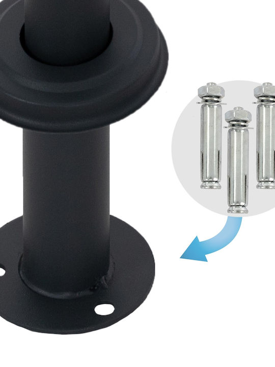 ML-Design Γραμματοκιβώτιο Εξωτερικού Χώρου Inox σε Μαύρο Χρώμα