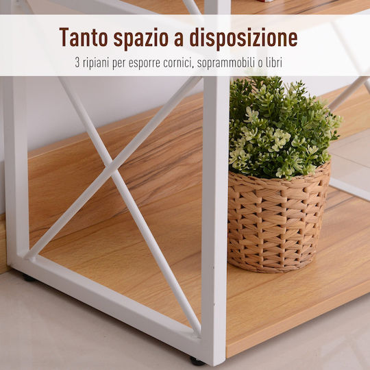 Beige Bookcase 44x35x72.5cm