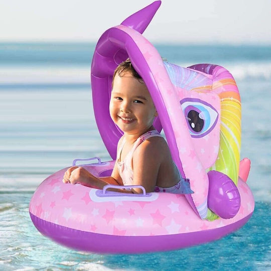 Sainteve Swimtrainer With Length 70cm And Purple Sunshade Unicorn