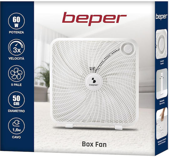 Beper Box Fan 60W Διαμέτρου 50cm Λευκό