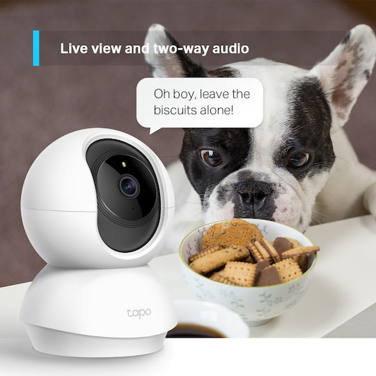 TP-LINK Tapo C210 v2 IP Surveillance Camera Wi-Fi Full HD+ 3MP with Two-Way Communication and Lens 2.4mm