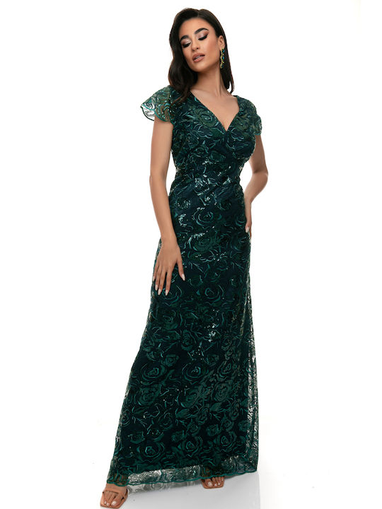 RichgirlBoudoir Καλοκαιρινό Maxi Βραδινό Φόρεμα Πράσινο