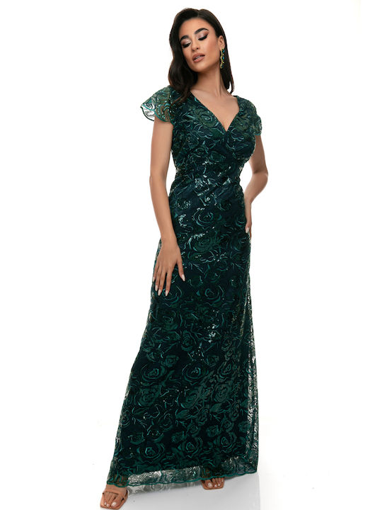 RichgirlBoudoir Summer Maxi Evening Dress Green