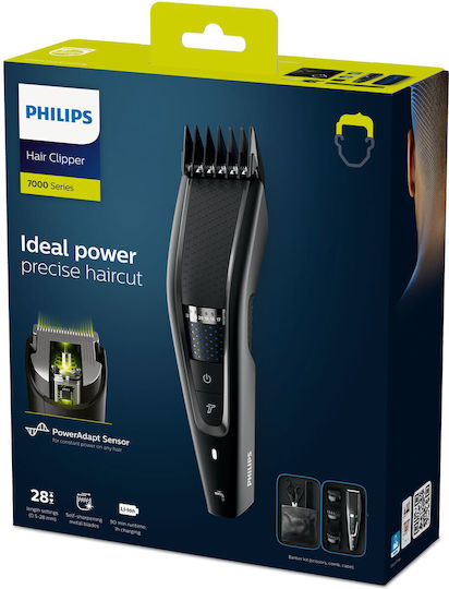 Philips Series 7000 Set Wiederaufladbar Haarschneidemaschine Schwarz HC7650/15