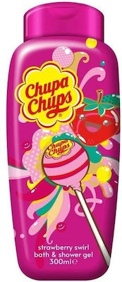 Chupa Chups Strawberry & Cream Αφρόλουτρο σε Gel για Μαλλιά & Σώμα 400ml