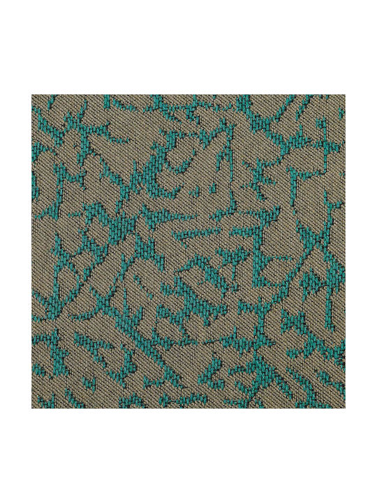 Aslanis Home Decorative Pillow Case Athos from 100% Cotton Turquoise / Beige 60x60cm.