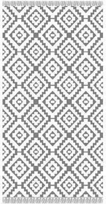TnS Prosoape De Plajă Cu Modele Geometrice Bej Cu Franjuri 170x90cm
