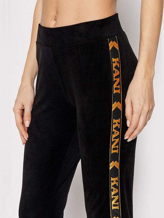 Pantaloni de Trening Catifea Negru