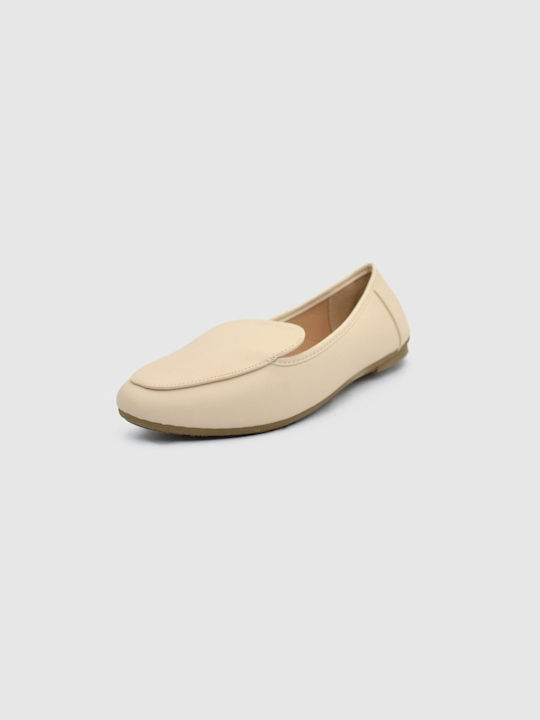 Joya Women's Moccasins in Beige Color