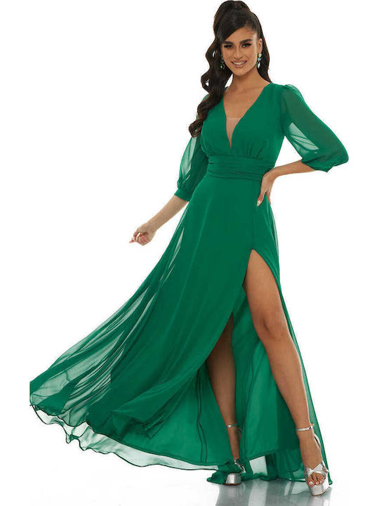 Graciella Maxi Dress for Wedding / Baptism Green