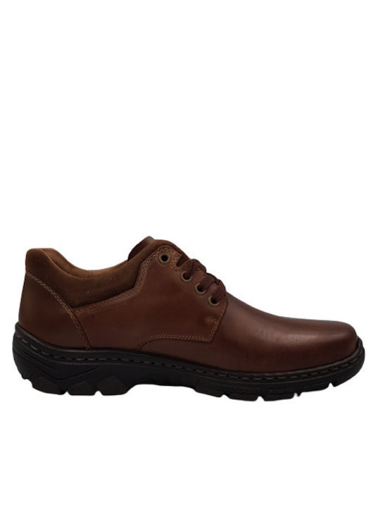 Rieker Men's Anatomic Leather Casual Shoes Brown