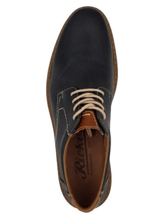 Men's Leather Casual Shoes Blue