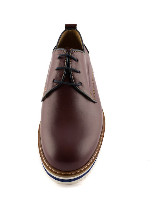 Pantofi casual pentru bărbați Burgundy