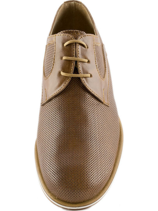Men's Leather Casual Shoes Tabac Brown