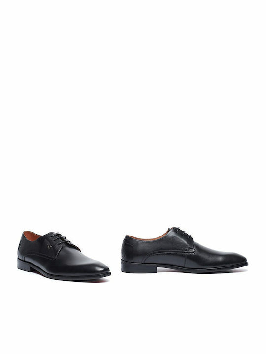 YO Men's Leather Casual Shoes Black 19.69