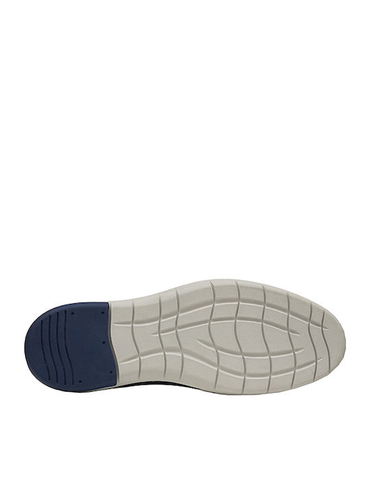 Leder Herren Freizeitschuhe Blau