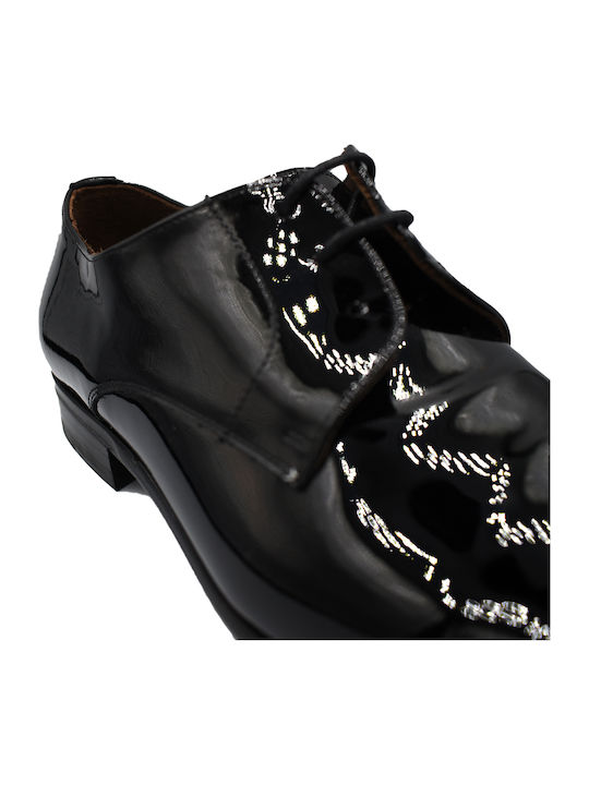 Leder Herren Freizeitschuhe Schwarz