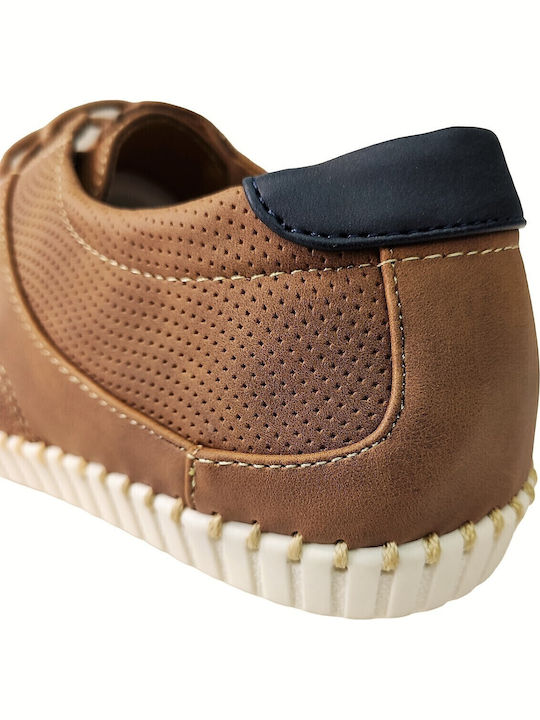 Leder Herren Freizeitschuhe Anatomisch Tabac Braun