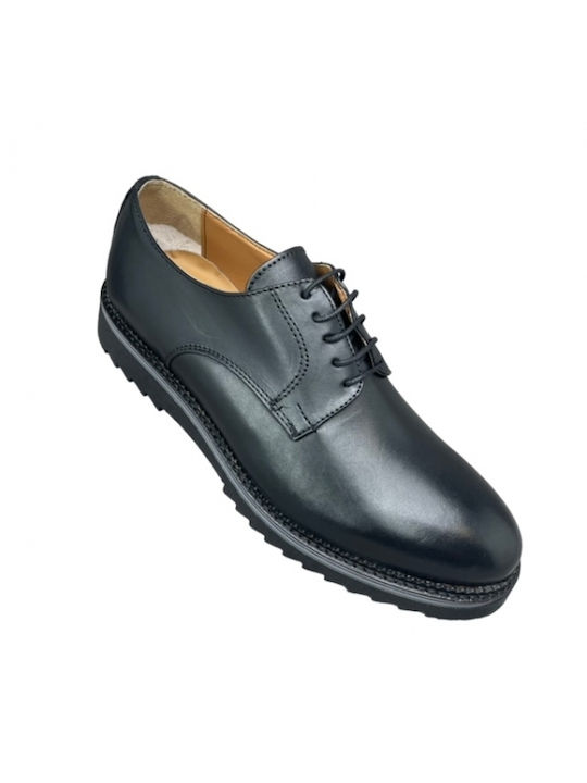 Smart Steps Leder Herren Freizeitschuhe Schwarz