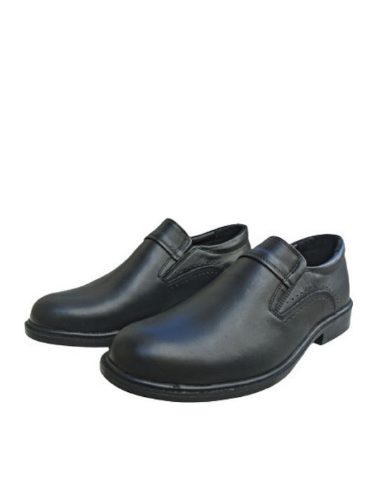 Leder Herren Freizeitschuhe Anatomisch Schwarz