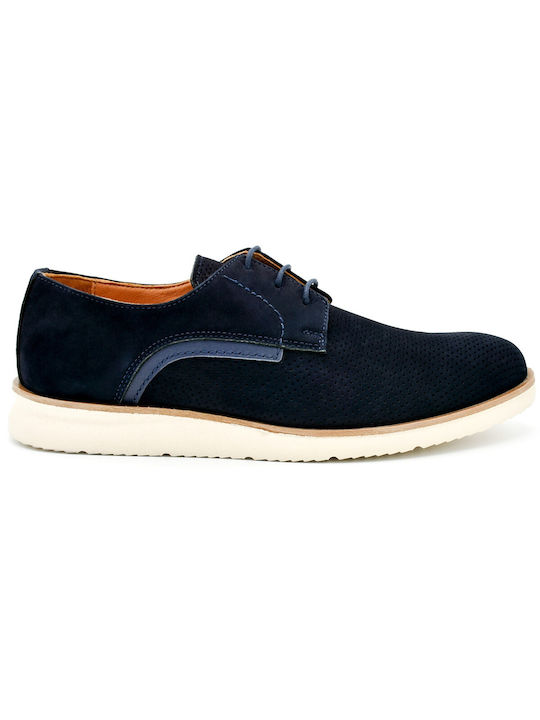 Famper Suede Ανδρικά Casual Παπούτσια Μπλε