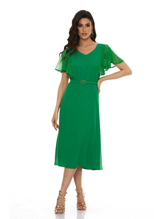 RichgirlBoudoir Summer Midi Dress Green
